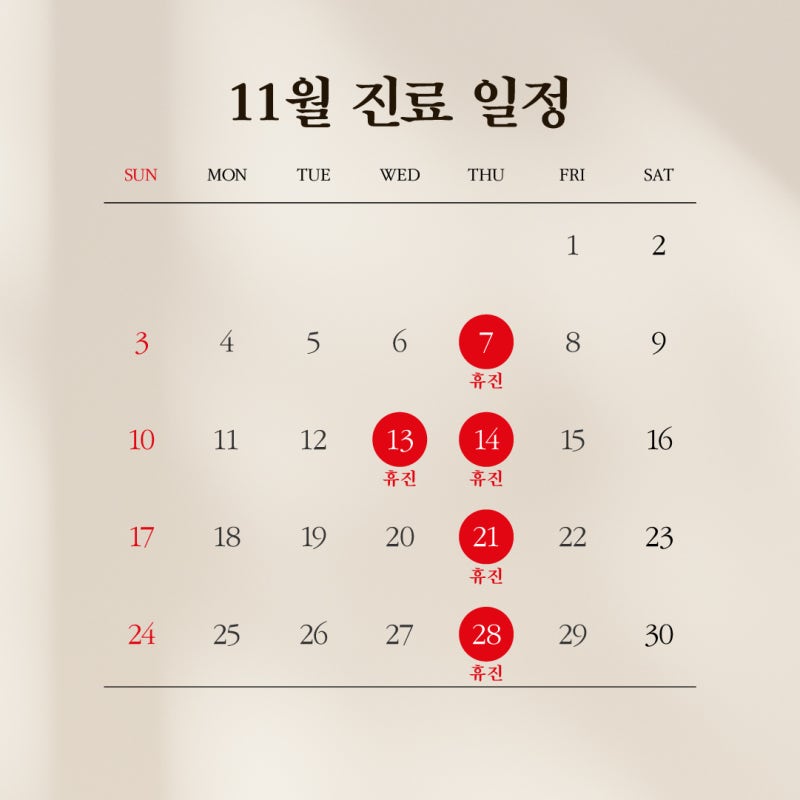 1mm Plastic Surgery Clinic: November 2024 Schedule Announcement 사진 2